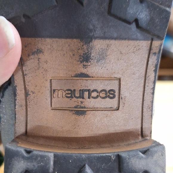 Maurices Gray Heeled Boots with Decorative Straps - Picture 2 of 6